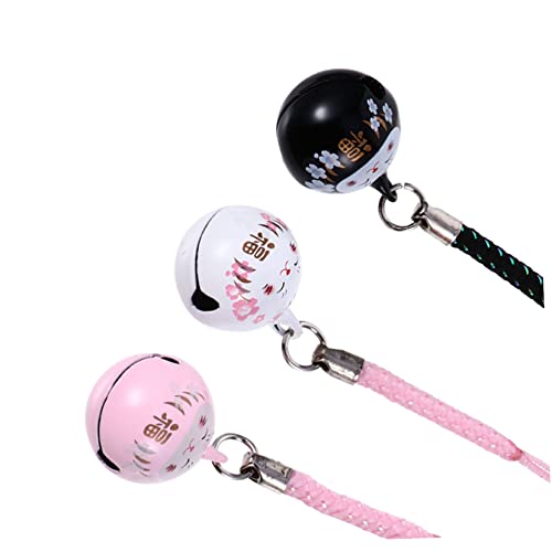 TOYANDONA 1 Satz 6 Stück Glückliche Katzenverzierung katzenanhänger Katzen anhänger Vermögen Handyanhänger zum Aufhängen Ornamente Charms anhänger Handy-Anhänger Glückskatze Kupferglocke von TOYANDONA