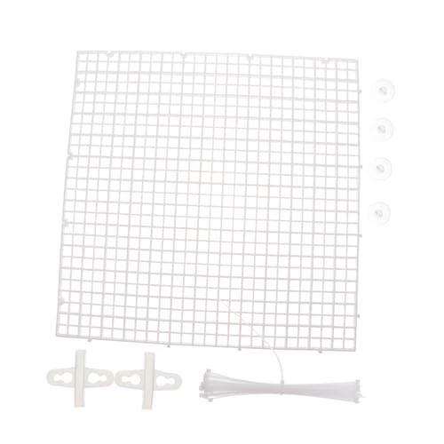 TOYANDONA 1 Satz Aquarium Isolation Tray Trennwand für Fische mit Kabelbindern und Saugnäpfen Optimiert für Zucht und Isolation im Aquarium von TOYANDONA