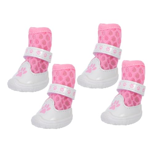 TOYANDONA 1 Satz Atmungsaktive Hundestiefel rutschfeste Pfotenschützer für Schutz Heißem Asphalt für Kleine Beim Spaziergang TOYANDONA 1 Satz Atmungsaktive Hundestiefel rutschfeste Pfotenschützer für Schutz Heißem Asphalt für Kleine Beim Spaziergang von TOYANDONA