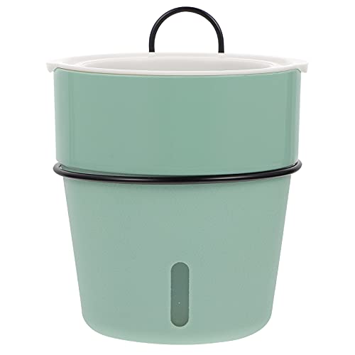 TOYANDONA 1 Satz Automatischer Bewässerungstopf mit Wasserreservoir Wandblumentopf Langlebigem Kunststoff für Garten und Zimmerpflanzen Grün mit Wasserstandsanzeige von TOYANDONA