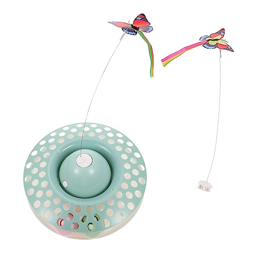 TOYANDONA 1 Satz Elektrisches Katkarouselspielzeug Sensorisch Katze Kätzchen Drinnen Haustier Simulationsspielzeug Green Abs von TOYANDONA