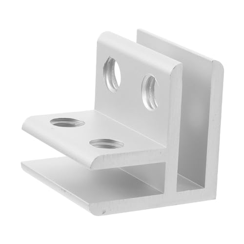 TOYANDONA 1 Satz Glasplattenklemmen Beckenglasklemme Glasverbinder Abdeckungsclips für Terrarienabdeckungen Glasschienenklemmen Glasscheibenklemmen Aluminiumlegierung Silver von TOYANDONA