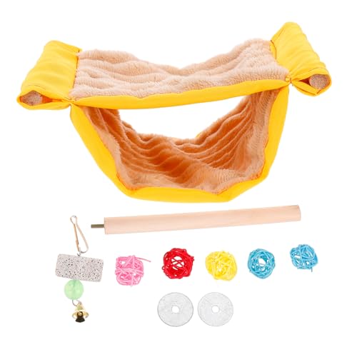 TOYANDONA 1 Satz Hängematte für Haustiere Teiliges für Nager Waschbar und Warm als Nest für Papageien und Hamster Gemütlicher Schlafplatz für Kleine von TOYANDONA