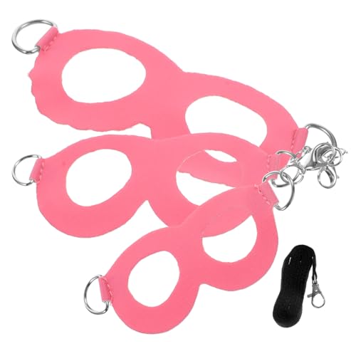 TOYANDONA 1 Satz Hamster Kaninchen Wurf Rennmaus Plüsch Ratte Leine Züchten Tiere Gecko Einziehbar Mit Haube Welpe Reptilienzubehör Hängematte Bausatz Rosa von TOYANDONA