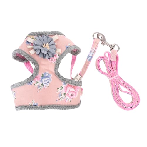 TOYANDONA 1 Satz Hundegeschirr Set mit Leine Verstellbares Blütenmuster Geschirr für Kleine und Mittelgroße für Training und Outdoor Aktivitäten und Langlebig TOYANDONA 1 Satz Hundegeschirr Set mit Leine Verstellbares Blütenmuster Geschirr für Kleine und Mittelgroße für Training und Outdoor Aktivitäten und Langlebig von TOYANDONA