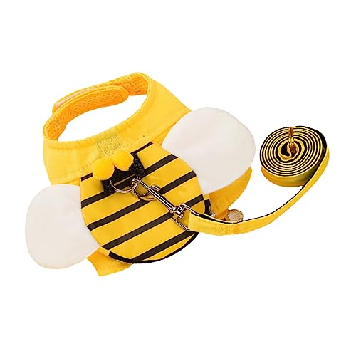 TOYANDONA 1 Satz Hundeweste mit Leine für Welpen Atmungsaktives Einstellbares Geschirrset für Kleine Tragbares Design für Outdoor Aktivitäten Langlebig und Bequem Handhabung von TOYANDONA