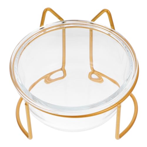 TOYANDONA 1 Satz Katzen -Tintenfischschale erzogen Einzel erhöht drinnen Pflege katzenfutter pet Supplies Haustierfutterschüssel Haustierfutterstation Katzen näpfe Wassernapf für Katzen Glas von TOYANDONA