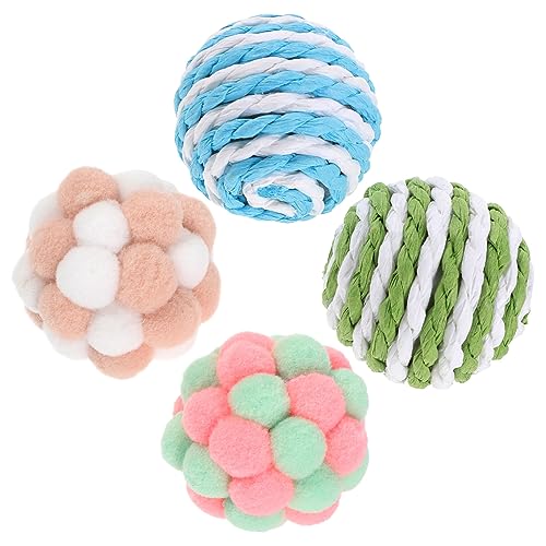 TOYANDONA 1 Satz Katzenspielzeug Katze spielt Bälle Trainingsball für Katzen Weiches Ballspielzeug für Kätzchen Hauskatzen für Katzenbälle Interaktives Kätzchenspielzeug Sisalkugel TOYANDONA 1 Satz Katzenspielzeug Katze spielt Bälle Trainingsball für Katzen Weiches Ballspielzeug für Kätzchen Hauskatzen für Katzenbälle Interaktives Kätzchenspielzeug Sisalkugel von TOYANDONA