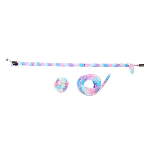 TOYANDONA 1 Satz Lustiges Katzenspielzeug Ball Kätzchen Federn Interaktiv Katzenspielzeug Für Drinnen Frühling Zauberstab Handheld-Katzen-Teaser Katzenstabspielzeug Plüsch TOYANDONA 1 Satz Lustiges Katzenspielzeug Ball Kätzchen Federn Interaktiv Katzenspielzeug Für Drinnen Frühling Zauberstab Handheld-Katzen-Teaser Katzenstabspielzeug Plüsch von TOYANDONA