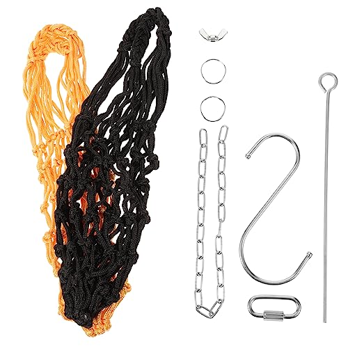TOYANDONA 1 Satz Netto -Taschenspielzeug füttern Essen Netze Bausatz Hängendes Futternetz Hängenden Kohlhalter für Hühner Hühnchengemüse -Netz Fruchtschutznetzbeutel Rostfreier von TOYANDONA