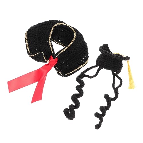 TOYANDONA 1 Satz Pet Graduation Costume für Verstellbares und Hut für Abschlussfeiern Besondere Anlässe und Tägliches Hautfreundlich und Bequem für Haustiere von TOYANDONA