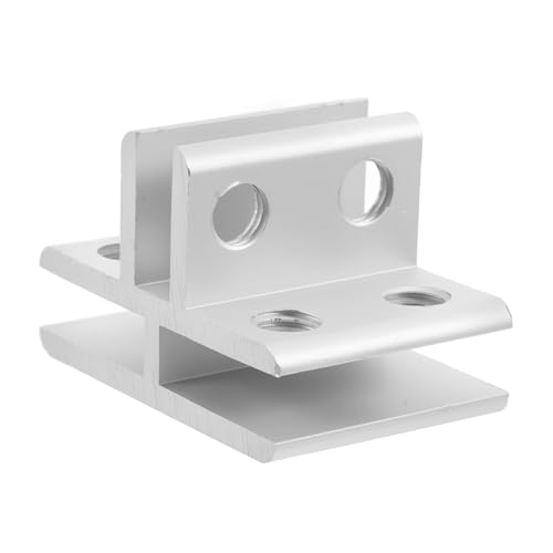 TOYANDONA 1 Satz Pflanzkasten mit festem Clip Abdeckungsclips für Terrarienabdeckungen Aquariumclip Glasanschluss Klemme für Glasscheiben Glasschienenklemmen Aluminiumlegierung Silver von TOYANDONA