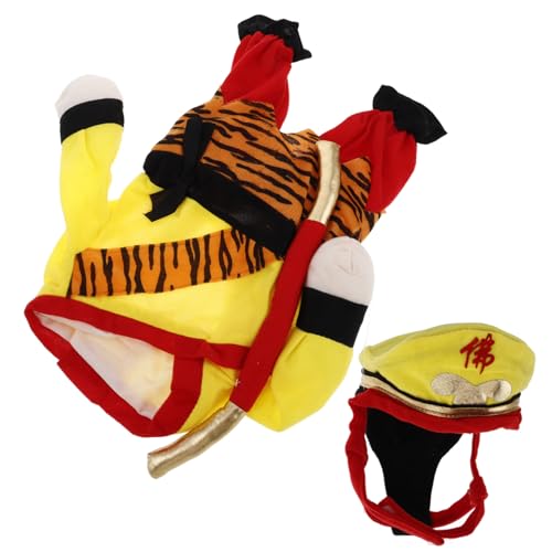 TOYANDONA 1 Satz Sonne Wukong Hundekleidung Strickkostüm Für Hunde Kostüme Für Hunde Kleine Hundekostüme Haustier-Hoodie Lustige Hundekostüme Welpenkostüm Hundekostüm Für Kleinkinder Stoff von TOYANDONA