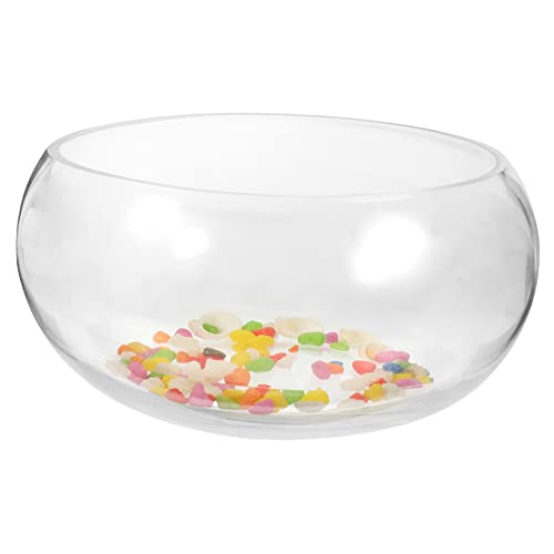 TOYANDONA 1 Satz Transparente Goldfischschale aus mit Dekoration Runder Aquarientank für Pflanzen und Fische Stilvolle Tischdekoration für Zuhause oder Büro TOYANDONA 1 Satz Transparente Goldfischschale aus mit Dekoration Runder Aquarientank für Pflanzen und Fische Stilvolle Tischdekoration für Zuhause oder Büro von TOYANDONA