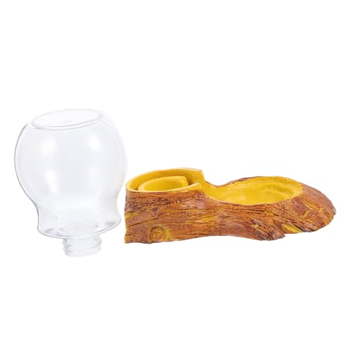TOYANDONA 1 Satz Trinkbrunnen für Haustiere drinnen Reptil Schüssel Herr Lizard Drinking Tool Gecko Water Dish Spider Water Bowl Haushaltswasserbecken praktisches Wasserbecken Harz Dark Grey von TOYANDONA