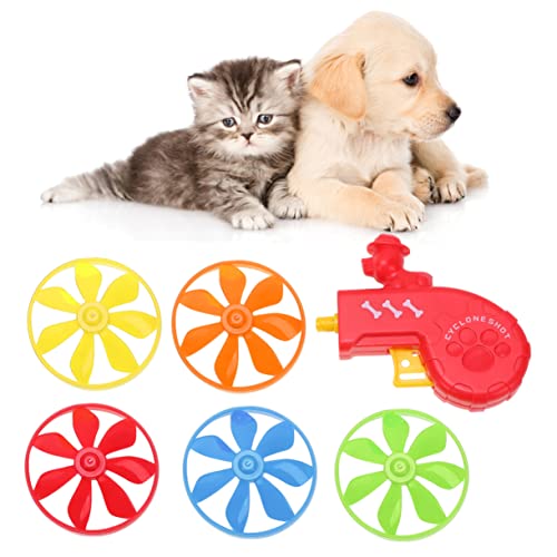 TOYANDONA 1 Satz UFO - jagen Hundespielzeug für kleine Hunde zum Fangen von Haustieren lustig Interaktive Hundespielzeug für Hunde im Freien rot von TOYANDONA