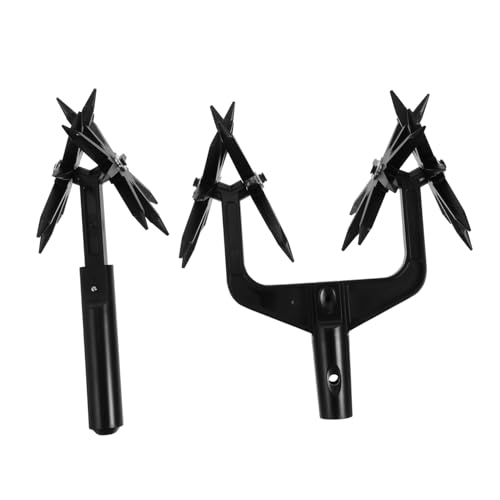 TOYANDONA 1 Satz Vertikutierwerkzeuge Manueller Kreiselgrubber Garten Kreiselgrubber Kreiselgrubber Gartenwerkzeug Bodenvertikutierer Gartenbagger Manuelles Bodenlockerungsgerät Schwarz Abs von TOYANDONA