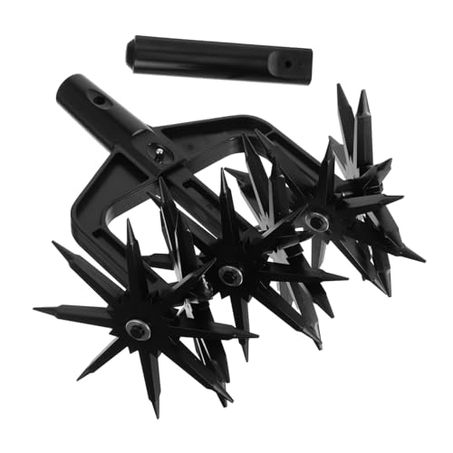 TOYANDONA 1 Satz Vertikutierwerkzeuge Rotationsgrubber Gartenbaggerwerkzeuge Rotationsgrubber Gartenwerkzeug Garten Rotationsfräse Manuelles Bodenlockerungsgerät Bodenvertikutierer Abs von TOYANDONA
