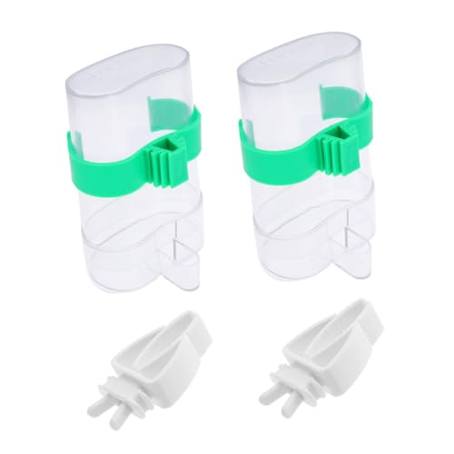 TOYANDONA 1 Satz Vogeltrinker Vogelfütterer praktische Vogelgemüsehalter Multifunktions-Vogelhäuschen Zubehör für Sittichkäfige Vogel-Gemüse-Clips Papageifutter Plastik Weiß von TOYANDONA
