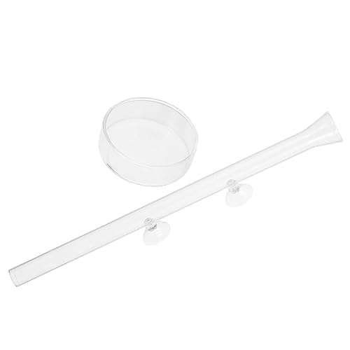 TOYANDONA 1 Satz Zubehör Fischfutterautomat Einfacher Feeder Fisch füttern klein Futternapf für Fische Futterautomat für Fische und Garnelen Garnelenvorräte Acryl Transparent von TOYANDONA