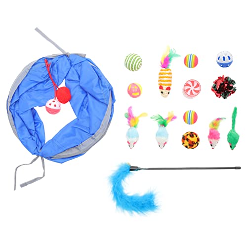 TOYANDONA 1 Satz lustiges Katzenspielzeug tragbar stimulieren Stimulation anregend Tunnel für Katzen Tunnelröhrenspielzeug für Katzen Haustier Katze Katzen-Teaser-Stick Polyester TOYANDONA 1 Satz lustiges Katzenspielzeug tragbar stimulieren Stimulation anregend Tunnel für Katzen Tunnelröhrenspielzeug für Katzen Haustier Katze Katzen-Teaser-Stick Polyester von TOYANDONA