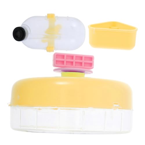 TOYANDONA 1 Set Hamster Laufrad Trinkbrunnen Tiere Hamsterspielzeug Kleintier Wasserräder Käfig Und Für Rennmaus Mäuseflasche Übungsschüssel Haustier Hamster Gelb TOYANDONA 1 Set Hamster Laufrad Trinkbrunnen Tiere Hamsterspielzeug Kleintier Wasserräder Käfig Und Für Rennmaus Mäuseflasche Übungsschüssel Haustier Hamster Gelb von TOYANDONA