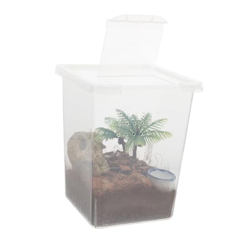 TOYANDONA Kompakte Transparente Fütterungsbox Für Spinnen Sicherer Pflegeleichter Zuchtbehälter Aus Kunststoff Für Kleine Haustier-Spinnen Und Insekten Für Zuhause Und Büro TOYANDONA Kompakte Transparente Fütterungsbox Für Spinnen Sicherer Pflegeleichter Zuchtbehälter Aus Kunststoff Für Kleine Haustier-Spinnen Und Insekten Für Zuhause Und Büro von TOYANDONA