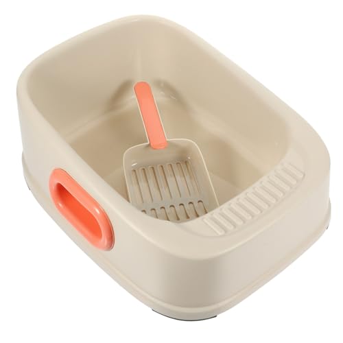 TOYANDONA 1 Set Katzentoilette Katzentoilette Katzentoilette Katzenklo Katzenstreu Möbel Halbgeschlossenes Katzentöpfchen Katzensandpfanne Kunststoff von TOYANDONA