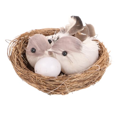 TOYANDONA 1 Set Polygonaler Serviettenring Schreibtisch Nest Mini Vogelnest Künstliches Vogelnest Ornament Vogelnest Künstliche Vogel Dekoration Rattan Vogelnest TOYANDONA 1 Set Polygonaler Serviettenring Schreibtisch Nest Mini Vogelnest Künstliches Vogelnest Ornament Vogelnest Künstliche Vogel Dekoration Rattan Vogelnest von TOYANDONA