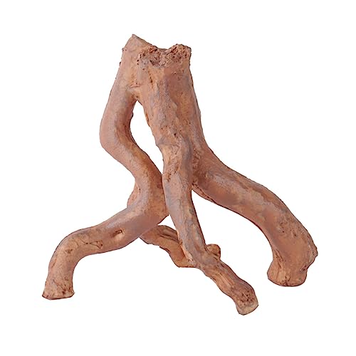 TOYANDONA 1 Stück Aquarium Dekoration Aquarium Versteckte Höhle Rinde Landschaftsornament Aquariendekoration Aquarium Verstecktes Entkommende Fischhöhle Aquarienverzierung Harz Brown von TOYANDONA