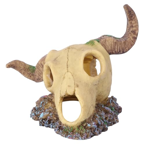TOYANDONA 1stück Simulation Schädel Dekoration Für Aquarium Schafskopf Ornamente Für Fischbecken Für Terrarien Und Aquarienlandschaft Langlebig Und Farbecht von TOYANDONA
