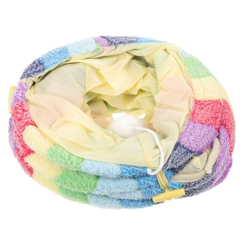 TOYANDONA Katzentunnel Spielzeug für Katzen Faltbar Regenbogenfarben Haustierspielzeug für Indoor Fördert Bewegung und Erkundung TOYANDONA Katzentunnel Spielzeug für Katzen Faltbar Regenbogenfarben Haustierspielzeug für Indoor Fördert Bewegung und Erkundung von TOYANDONA