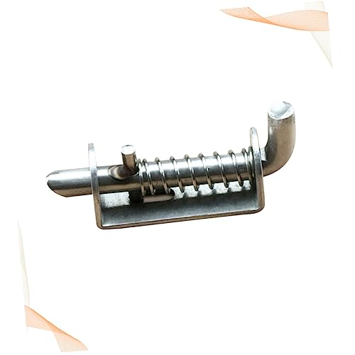 TOYANDONA 1 Stück Federbolzen flachprofil sicherheitsschloss riegelschloss Haustierkäfigverschluss federriegel Door lock Sicherheitstürschloss Bolzen aus Edelstahl verdickte Lasche Silver TOYANDONA 1 Stück Federbolzen flachprofil sicherheitsschloss riegelschloss Haustierkäfigverschluss federriegel Door lock Sicherheitstürschloss Bolzen aus Edelstahl verdickte Lasche Silver von TOYANDONA