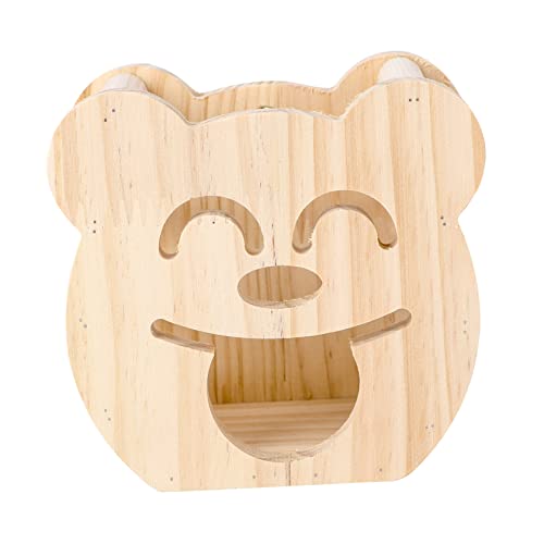 TOYANDONA 1 Stück Grasrahmen Meerschweinchenkäfig Haustier Vogelkäfig Futterspender Kaninchenfutterschale Ausgestopft Verschachtelung Huhn Schüssel Wasserzufuhr Heu Beige Hölzern von TOYANDONA