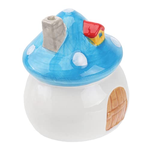 TOYANDONA 1 Stück Hamster Nest Aus Keramik Kühlhaus Für Haustiere Hamsterpilzförmige Höhle Nest Aus Keramik Für Haustiere Tierheim Haustierkäfig Hamster Cooles Nest Hamsternest Blue von TOYANDONA