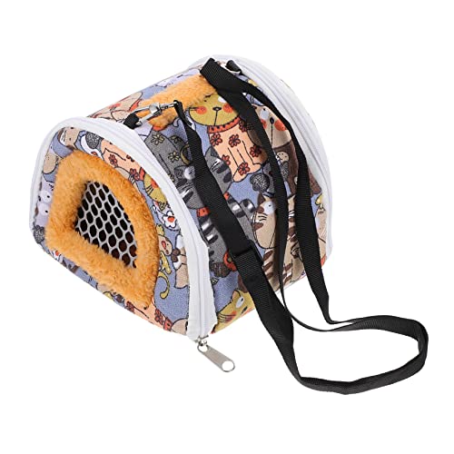 TOYANDONA 1 Stück Hamster Tragetasche für Kleine Haustiere Atmungsaktiv für Reisen und Ausflüge für Hamster Ratten Meerschweinchen Chinchillas und Andere Kleine von TOYANDONA