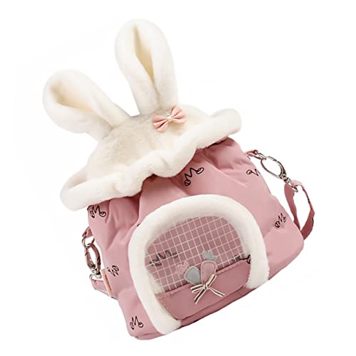 TOYANDONA 1 Stück Hamstertasche Hamster Haustier Tragetasche Stoff Hamster Große Haustiertasche Reise Haustier Rucksack Hamster Tragetasche Fleece Hamster Out Tasche Kleine von TOYANDONA