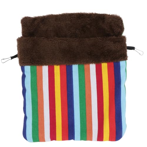 TOYANDONA 1 Stück Haustier Schlafsack Nagetier Hamster Bettwäsche Hängeleine Weiches Kleintierbett Tasche Critter Nest Haustiertasche Kleines Haustier Schlafbett Haustierbedarf von TOYANDONA