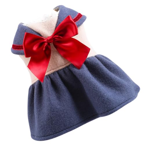 TOYANDONA 1 Stück Haustierkleidung Pullover Kleid Kostüm Ups Hundekleidung Hundeweihnachtskleid Mantelkleid Hundemäntel Warme Welpenkleidung Outfits Winter-Haustier-Tuch Polyester von TOYANDONA