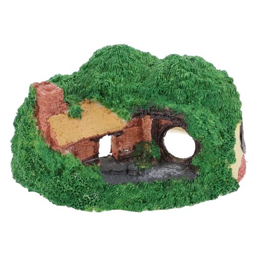 TOYANDONA Aquarium-Tank Dekoration Hohlversteck Aus Kunstharz Höhlen-Ornament Kleines Reptilienversteck Landschaftsdekoration Für Aquarien von TOYANDONA