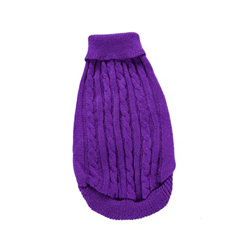 TOYANDONA 1 Stück Hundepullover Hunde-Sweatshirts für groß Hundekleidung Haustier Vlies tierkostüme tierische bescherung Dog Coat Welpe entzückender Pullover Kätzchen Kostüm Acryl Violett von TOYANDONA