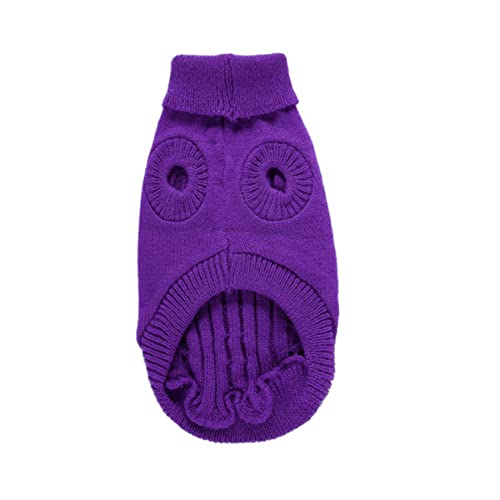 TOYANDONA 1 Stück Hundepullover Welpe Kostüme Pullover verdickendes warmes Hundehemd groß Vlies tierkostüme tierische bescherung Cosplay-Kleidung für Haustiere Kätzchen Kostüm Acryl Violett von TOYANDONA