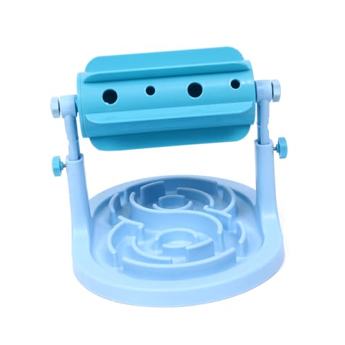 TOYANDONA 1 Stück Hundespielzeug Langsam Fressender Futternapf Hündchenschüsseln Haustier Undichtes Lebensmittelspielzeug Leckspielzeug Für Hunde Rostfrei Langsam Fressender Feeder Abs Blue von TOYANDONA