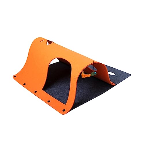 TOYANDONA 1 Stück Katzen Nest aus Filz Multifunktionales Spieltunnel für Katzen mit Vielen Verbindungsoptionen Orange für Mehrerer Haustiere TOYANDONA 1 Stück Katzen Nest aus Filz Multifunktionales Spieltunnel für Katzen mit Vielen Verbindungsoptionen Orange für Mehrerer Haustiere von TOYANDONA