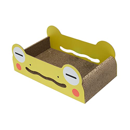 TOYANDONA 1 Stück Katzenkratzbrett Design Umweltfreundliche Wellpappe rutschfeste Kratzmatte für Katzen Spielmatte für Krallenpflege Gemütlicher Katzenplatz für Drinnen und Draußen von TOYANDONA