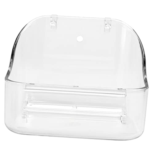 TOYANDONA 1 Stück Pet Shower Basin für Transparente Multifunktionale Badewanne und Futterbehälter für Papageien und Kleine und Gesundheitsfördernd TOYANDONA 1 Stück Pet Shower Basin für Transparente Multifunktionale Badewanne und Futterbehälter für Papageien und Kleine und Gesundheitsfördernd von TOYANDONA