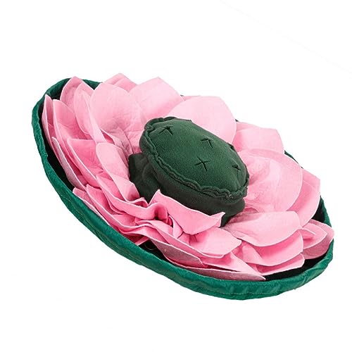 TOYANDONA 1 Stück Pet Sniffing Pad hundeintelligenz Dog Training Pads Haustier Hundematte Unterlage autark Grange Nicht Erdnuss Dekompressionsmatte Slow-Food-Matte Polarfleece von TOYANDONA