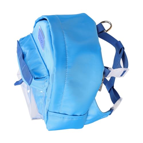 TOYANDONA 1 Stück Rucksack Für Haustiere Atmungsaktive Tragetasche Für Hunde Und Katzen Reisetasche Hundetragerucksack Rucksack Zum Wandern Hundetaschen Wie Reisen TPE-Plane Blue von TOYANDONA