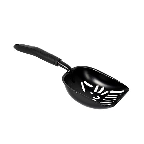 TOYANDONA 1 Stück Schaufel Für Katzenstreu Sauber Scoop Drinnen Körperpflege Schaufeln Wurf Reinigung Haustier Katzenschaufel Poop-filterschaufel Pet Cat Supplies Schwarz Metall von TOYANDONA