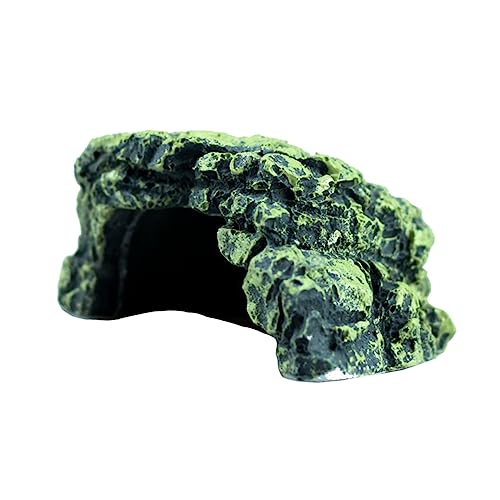 TOYANDONA 1 Stück Schildkröten-terrasse Panzer Farn Tank Ornamente Roboterfisch Muschel Aquariendekoration Groß Schildkrötenhöhle Aquarium Dekorationen Reptilienhöhle Mop-Halter-Rack Harz von TOYANDONA